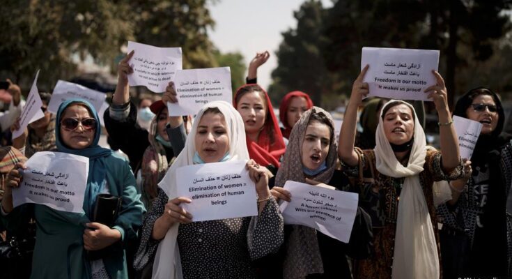 Afghan women demand their rights under Taliban rule