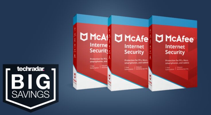 Get McAfee Antivirus + VPN bundle now available from only $3.50 a year per device
